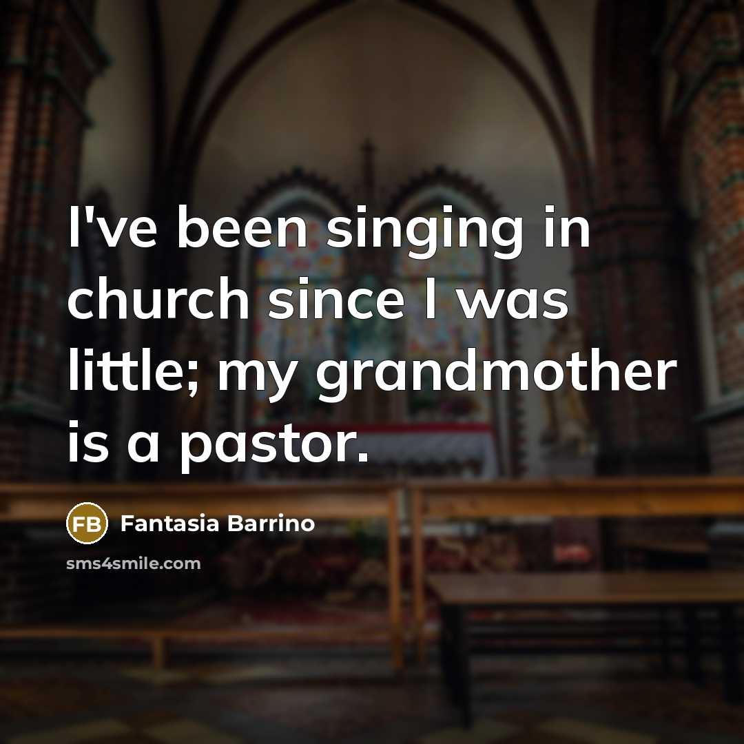 “I've been singing in church since I was little; my…” quote by Fantasia Barrino