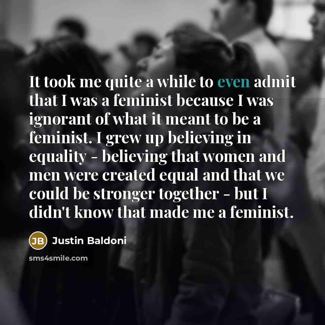“It took me quite a while to even admit that…” quote by Justin Baldoni
