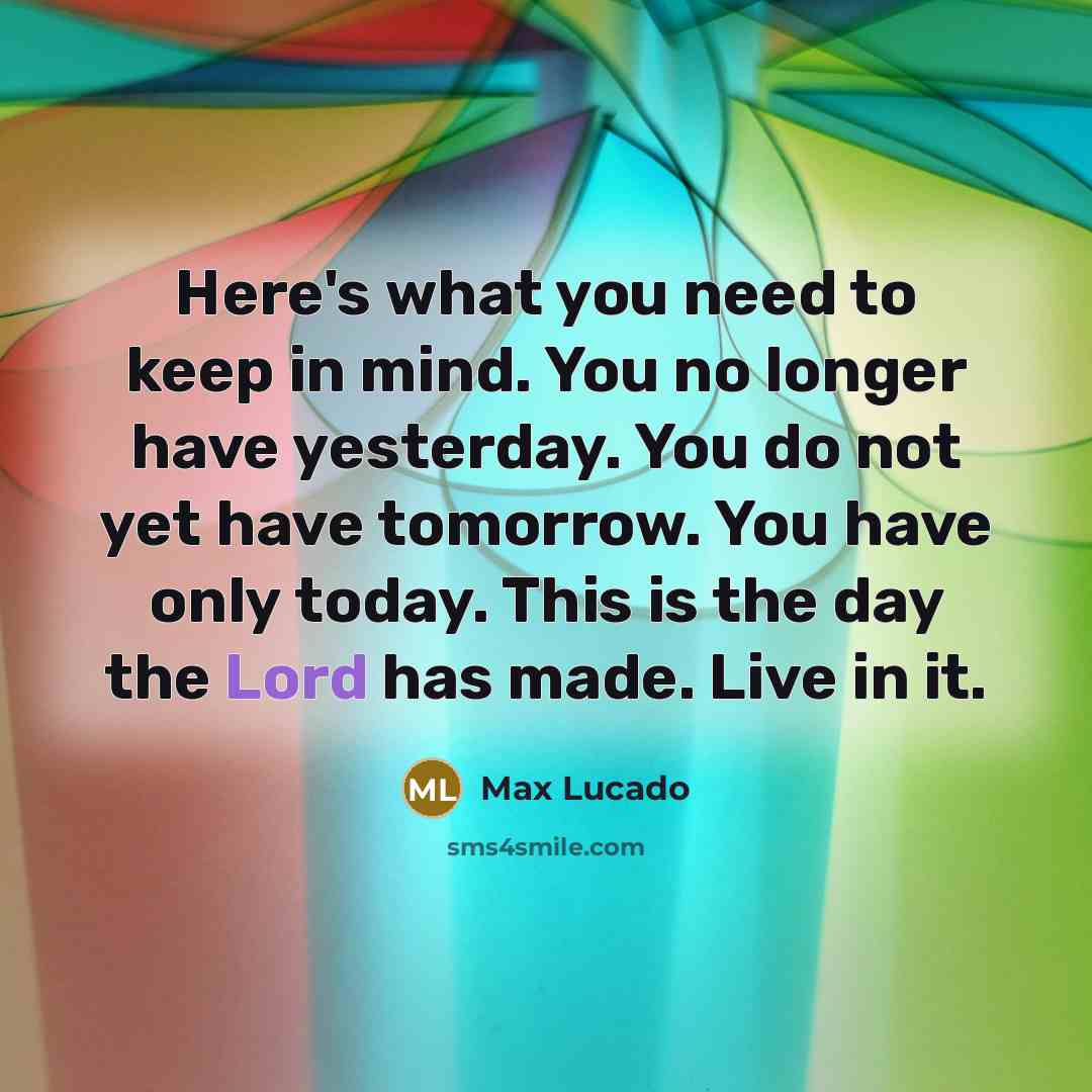 “Here's what you need to keep in mind. You no…” quote by Max Lucado