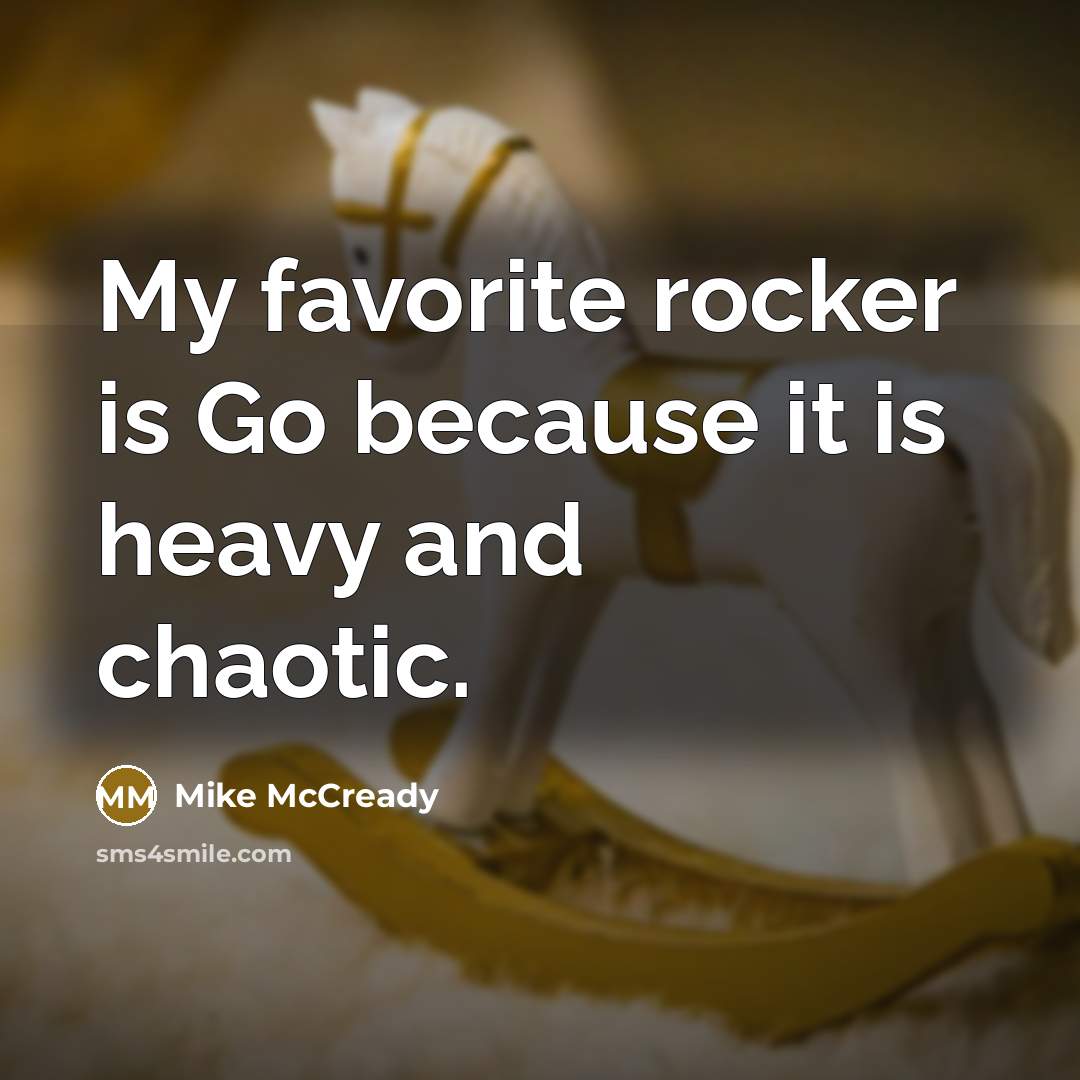 “My favorite rocker is Go because it is heavy and…” quote by Mike McCready