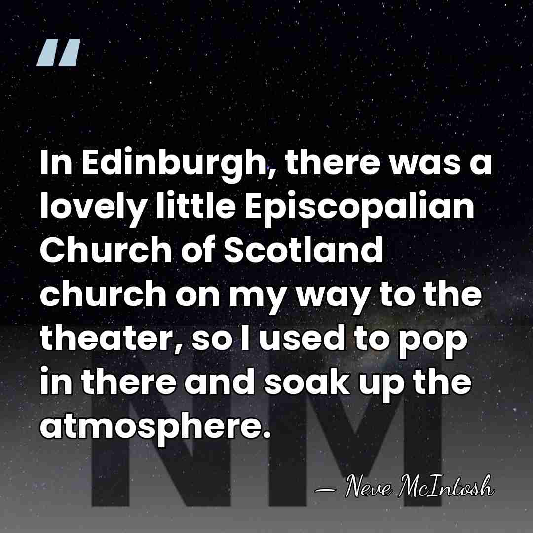 In Edinburgh, there was a lovely little Episcopalian Church of Scotland church&hellip; - Neve McIntosh