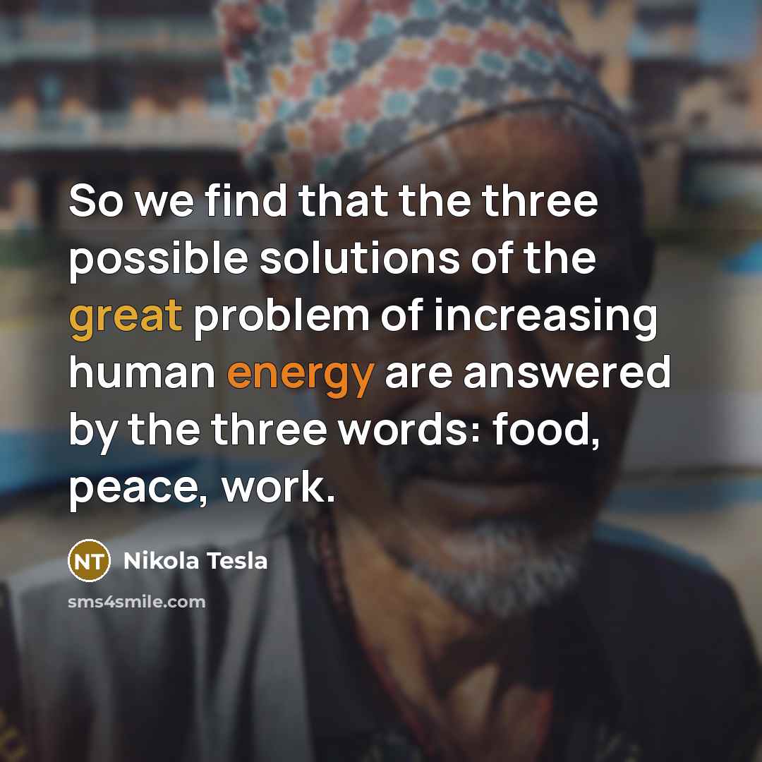 “So we find that the three possible solutions of the…” quote by Nikola Tesla
