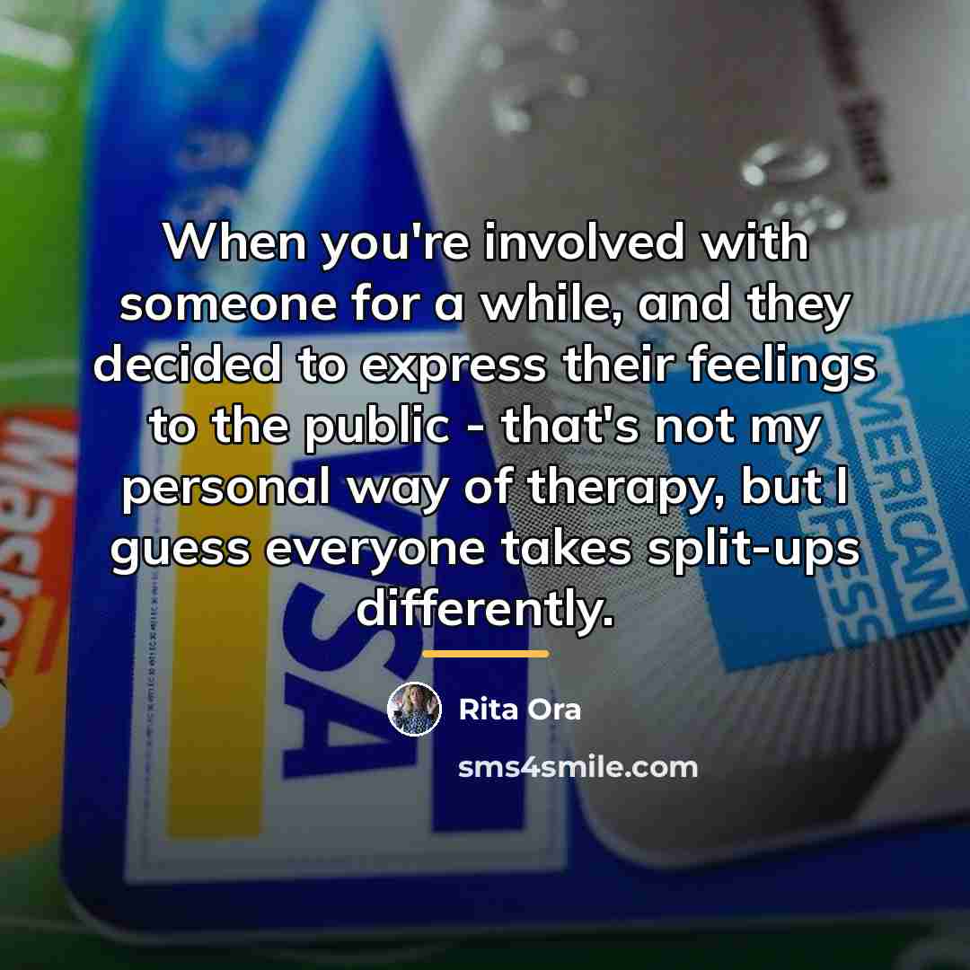“When you're involved with someone for a while, and they…” quote by Rita Ora