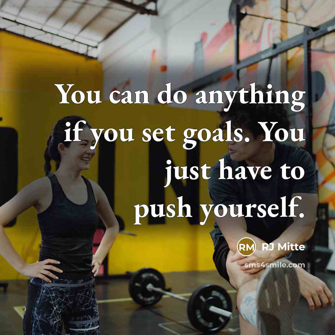 “You can do anything if you set goals. You just…” quote by RJ Mitte