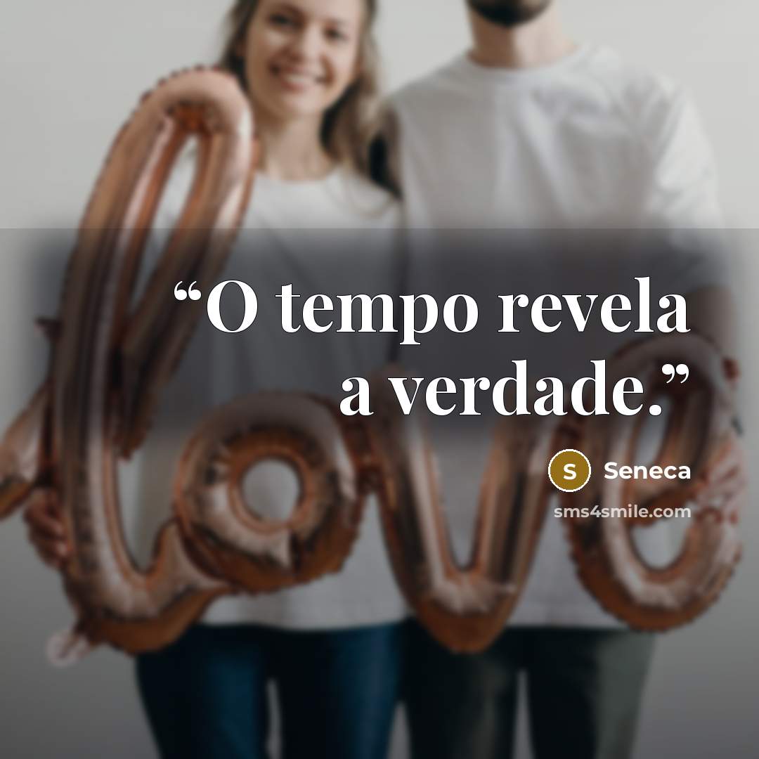 “O tempo revela a verdade.” quote by Séneca
