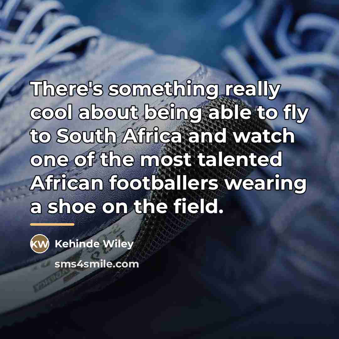 “There's something really cool about being able to fly to…” quote by Kehinde Wiley