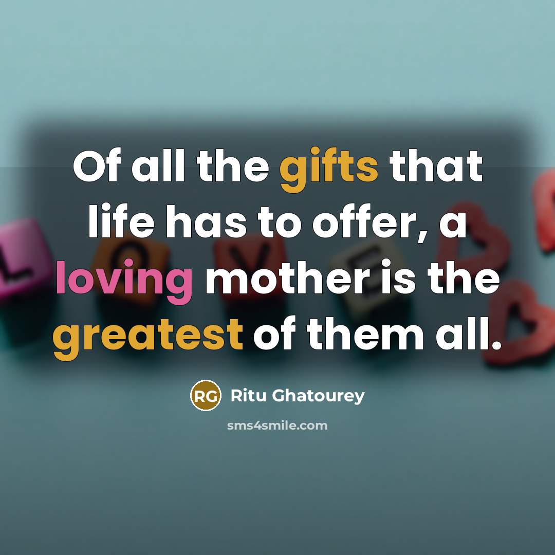 “Of all the gifts that life has to offer, a…” quote by Ritu Ghatourey