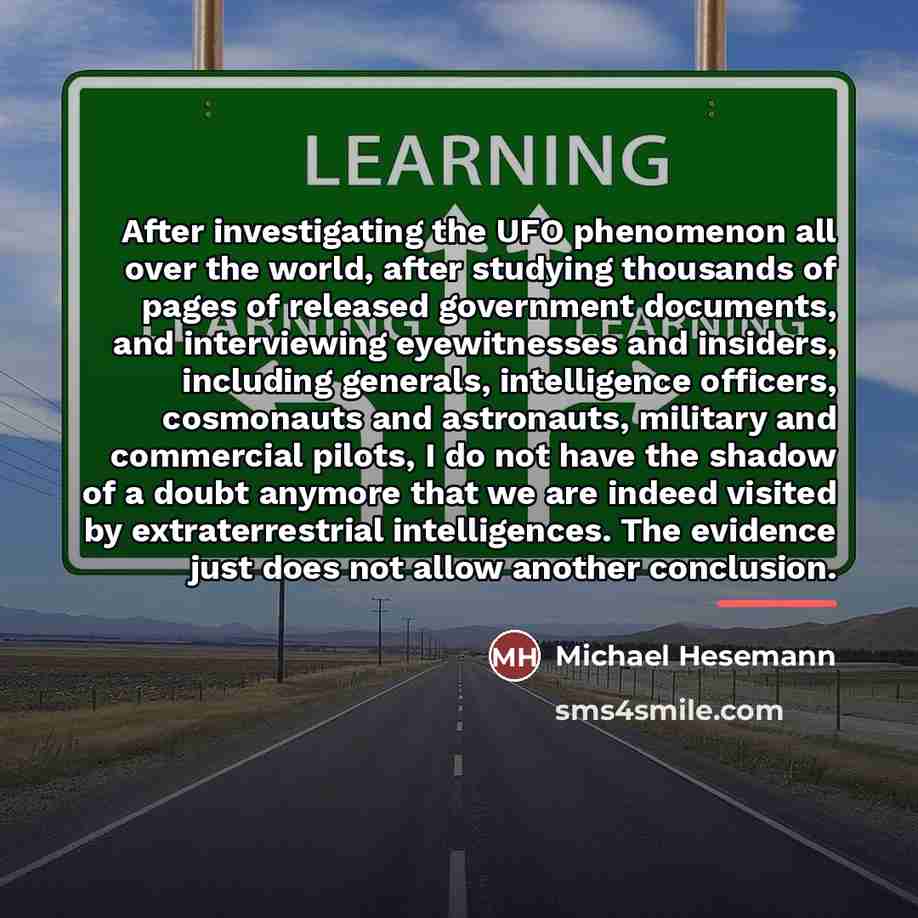“After investigating the UFO phenomenon all over the world, after…” quote by Michael Hesemann