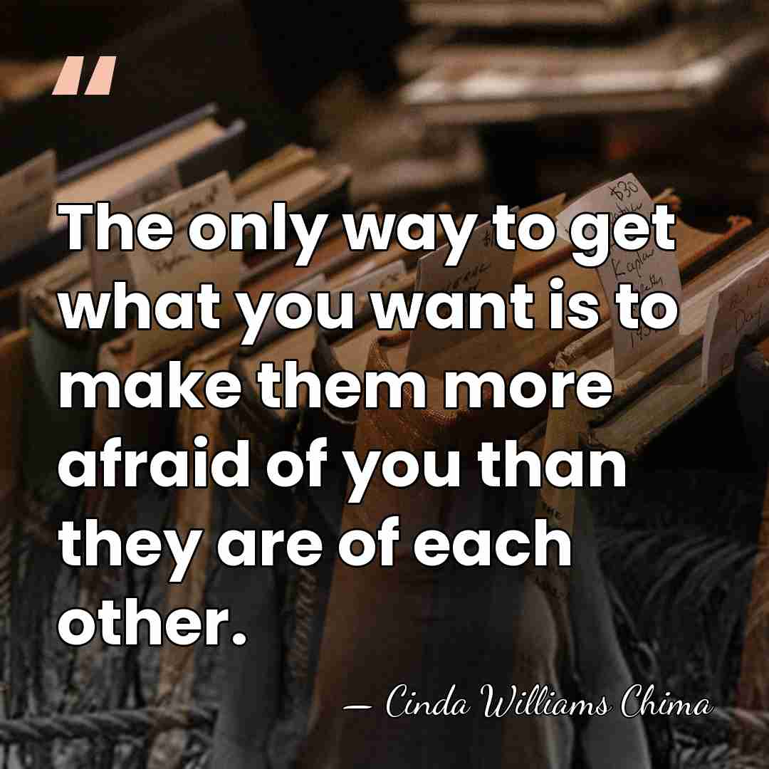 The only way to get what you want is to make them&hellip; - Cinda Williams Chima