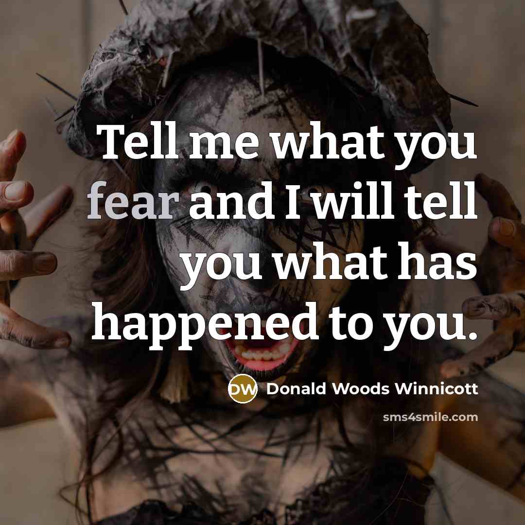 “Tell me what you fear and I will tell you…” quote by Donald Woods Winnicott