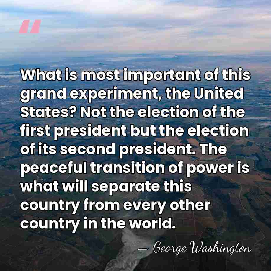 What is most important of this grand experiment, the United States? Not&hellip; - George Washington