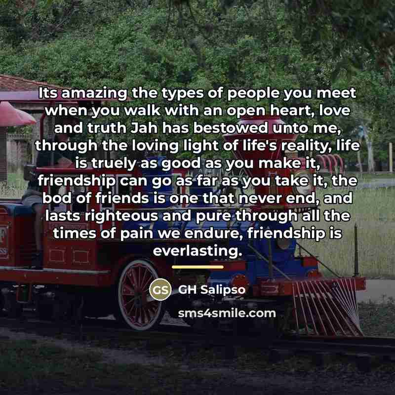 “Its amazing the types of people you meet when you…” quote by GH Salipso