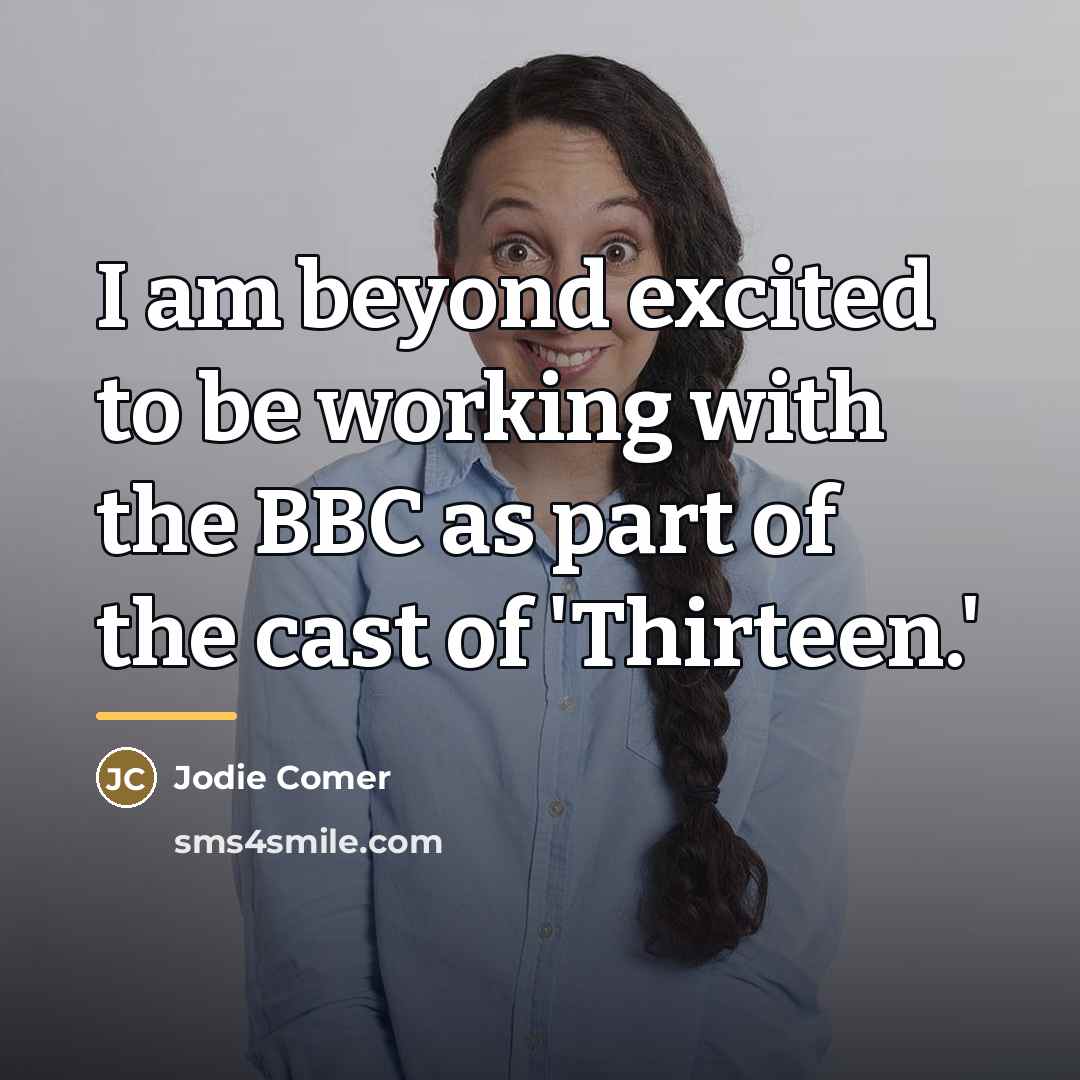 “I am beyond excited to be working with the BBC…” quote by Jodie Comer