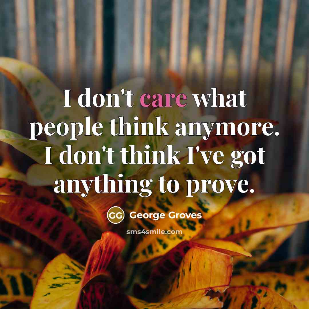 “I don't care what people think anymore. I don't think I've got anything to prove.” quote by George Groves