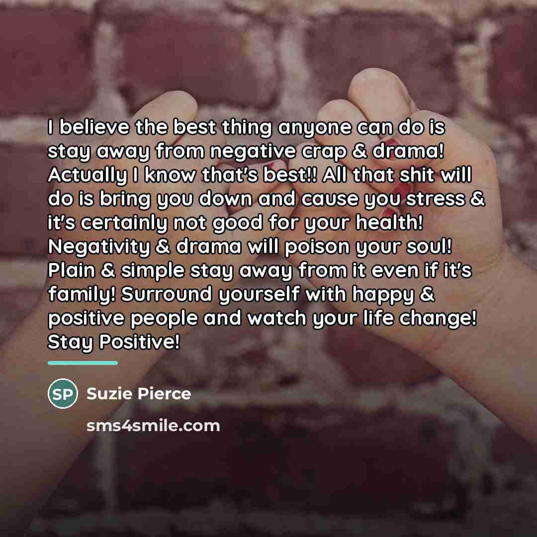 “I believe the best thing anyone can do is stay…” quote by Suzie Pierce
