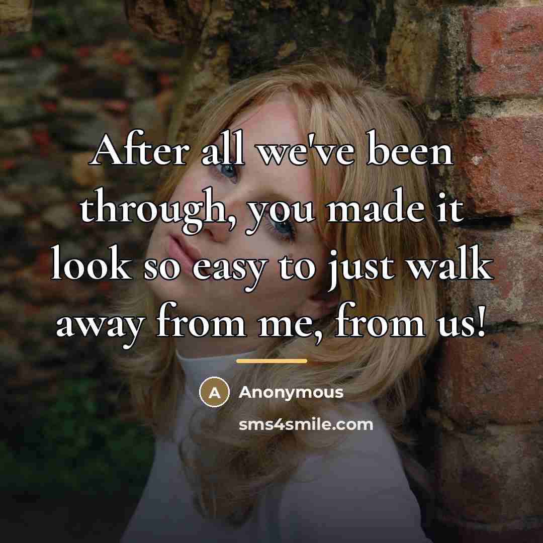“After all we've been through, you made it look so…” quote by Anonymous