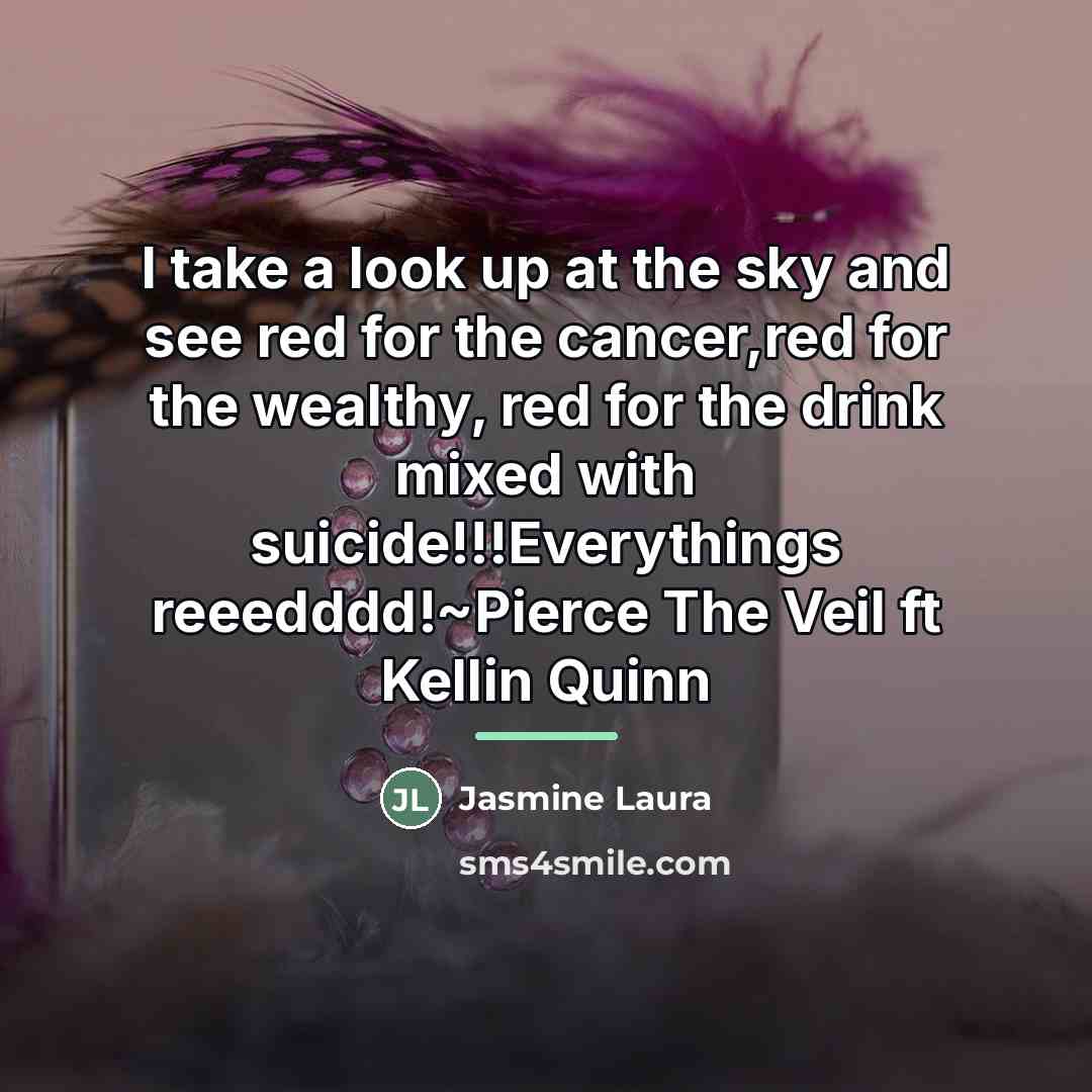 “I take a look up at the sky and see…” quote by Jasmine Laura