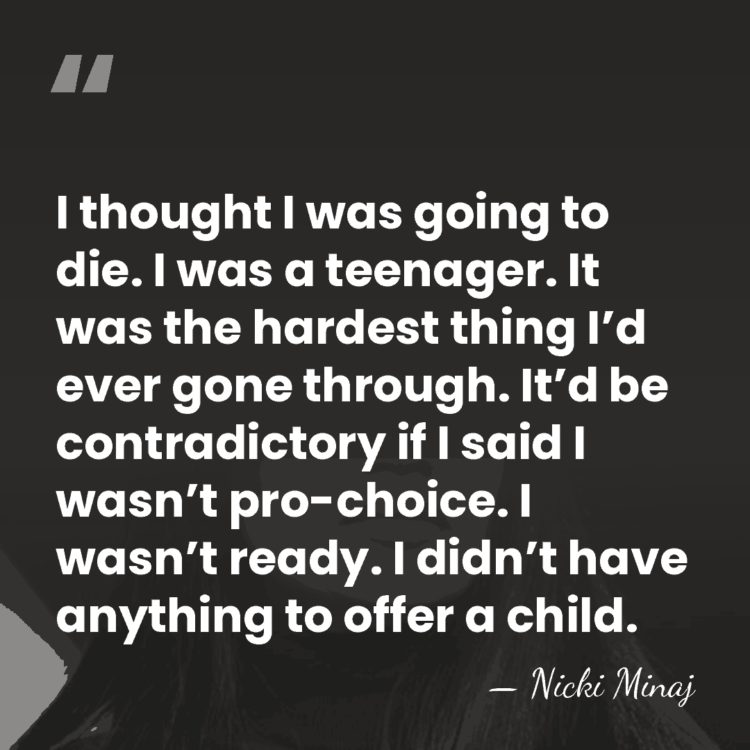 I thought I was going to die. I was a teenager. It&hellip; - Nicki Minaj