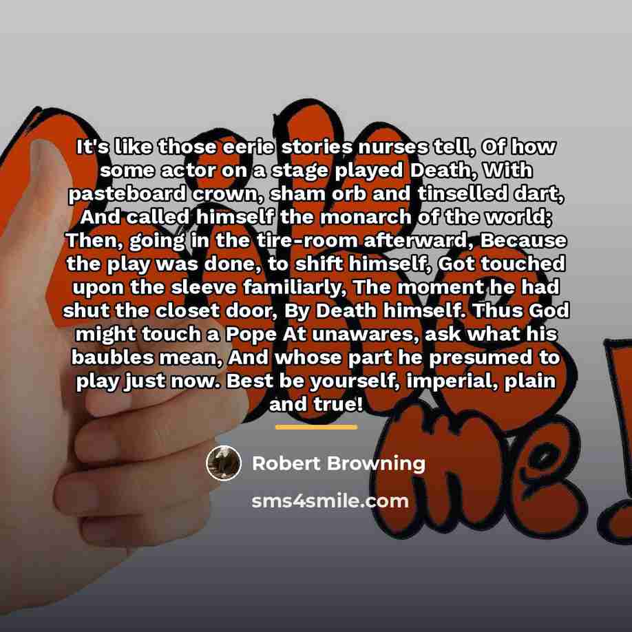 “It's like those eerie stories nurses tell, Of how some…” quote by Robert Browning