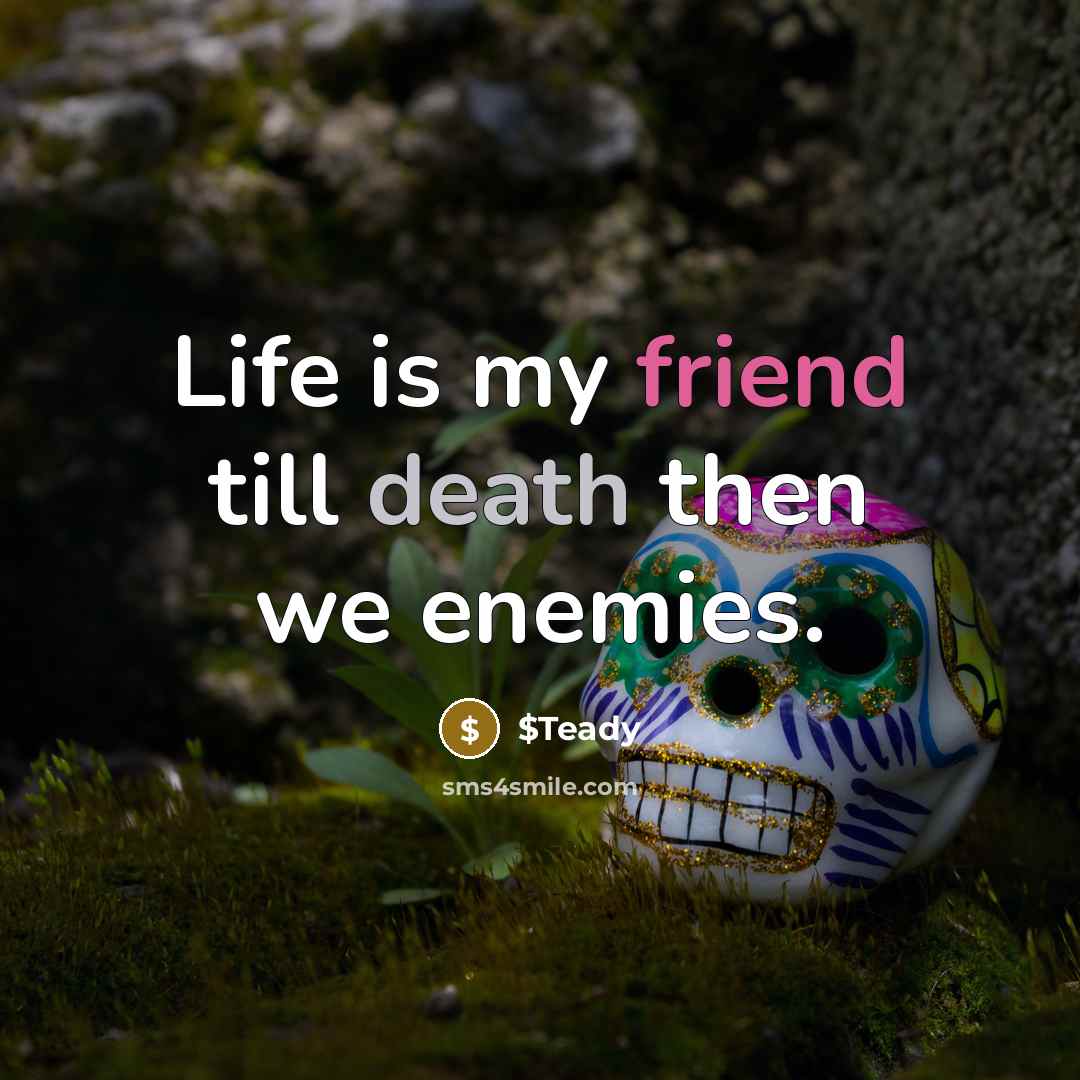 “Life is my friend till death then we enemies.…” quote by $Teady