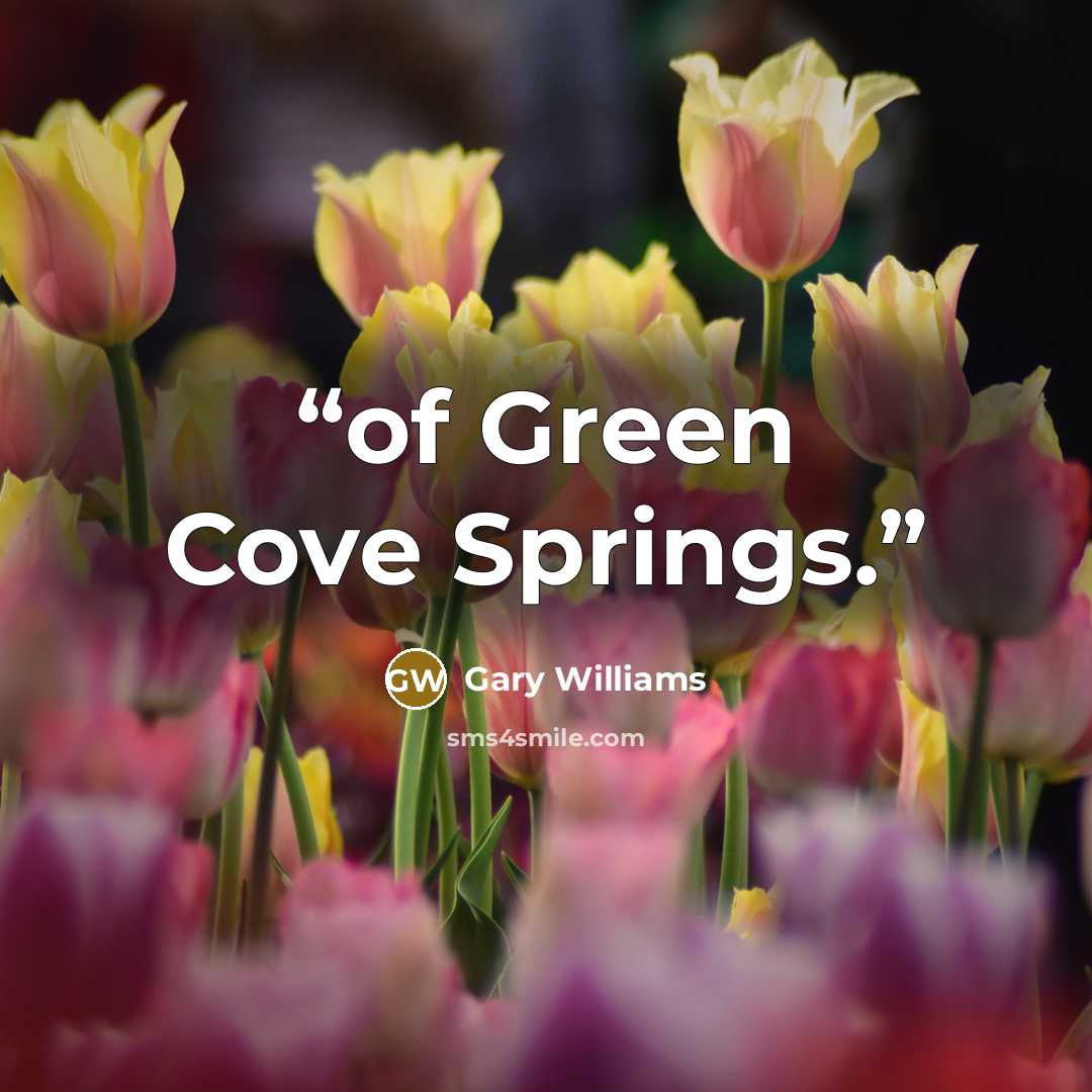 “of Green Cove Springs.” quote by Gary Williams
