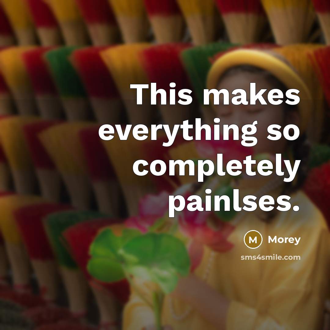 “This makes everything so completely painlses.” quote by Morey