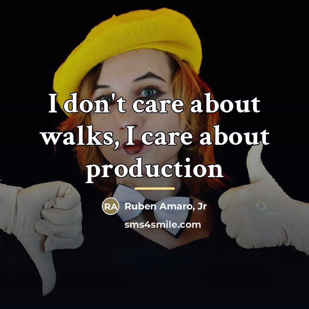 “I don't care about walks, I care about production…” quote by Ruben Amaro Jr