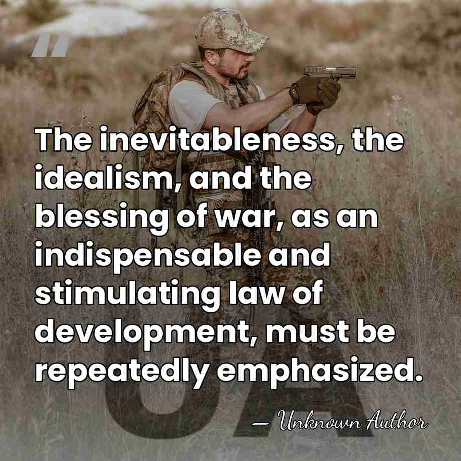 The inevitableness, the idealism, and the blessing of war, as an indispensable&hellip; - Unknown Author