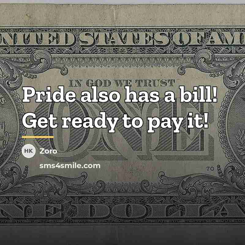 “Pride also has a bill! Get ready to pay it!…” quote by Zoro
