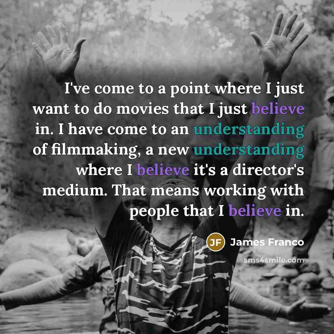 “I've come to a point where I just want to…” quote by James Franco