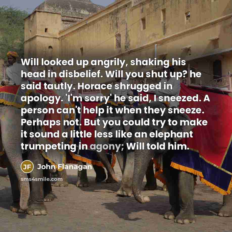 “Will looked up angrily, shaking his head in disbelief. Will…” quote by John Flanagan