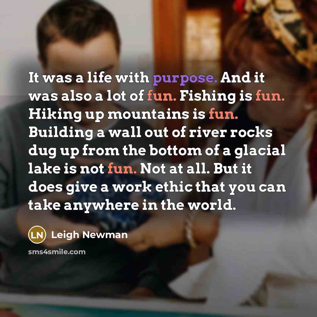 “It was a life with purpose. And it was also…” quote by Leigh Newman
