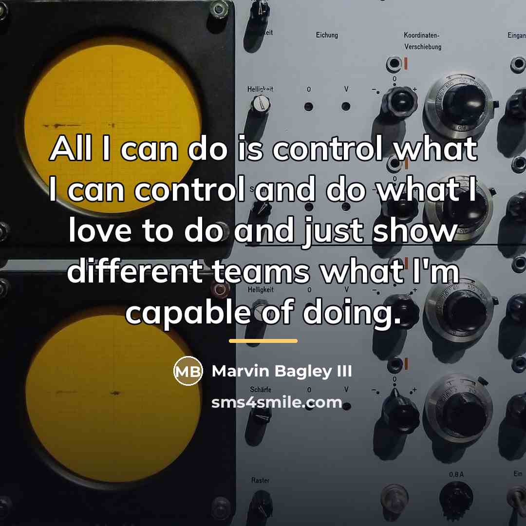 “All I can do is control what I can control…” quote by Marvin Bagley III