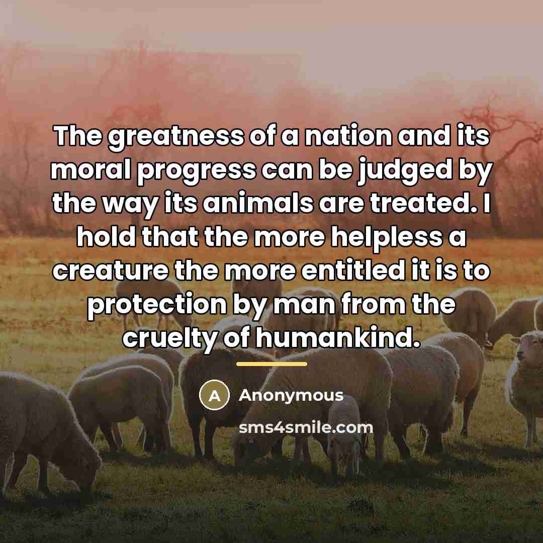 “The greatness of a nation and its moral progress can…” quote by Anonymous