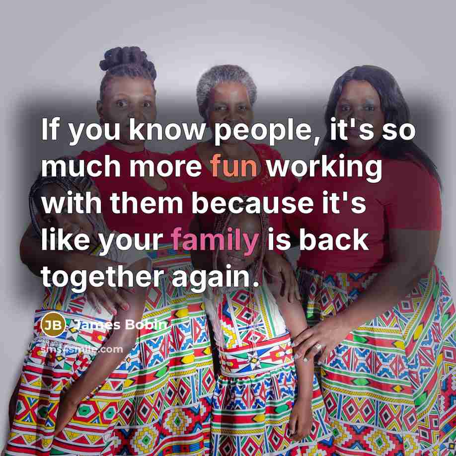 “If you know people, it's so much more fun working…” quote by James Bobin