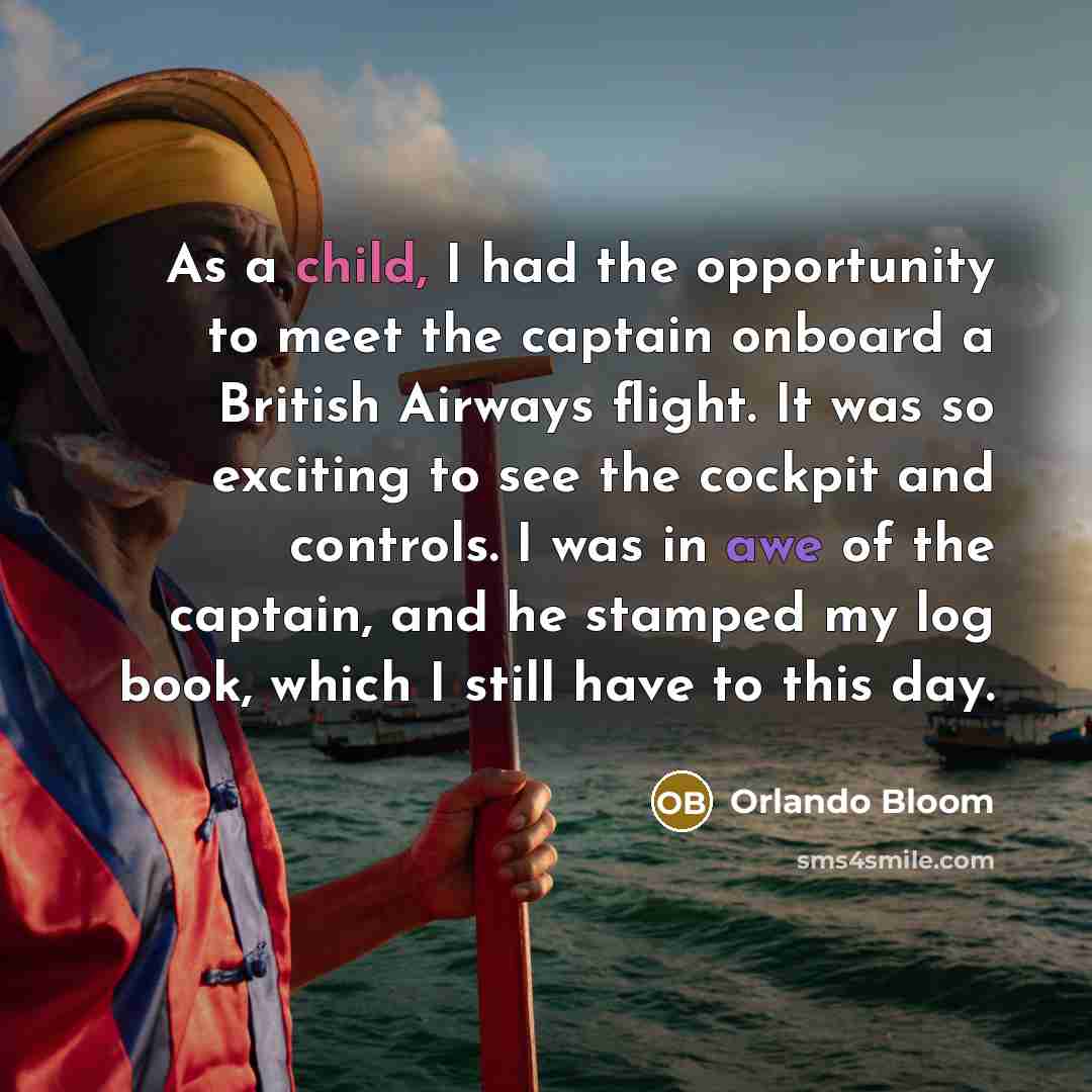 “As a child, I had the opportunity to meet the…” quote by Orlando Bloom