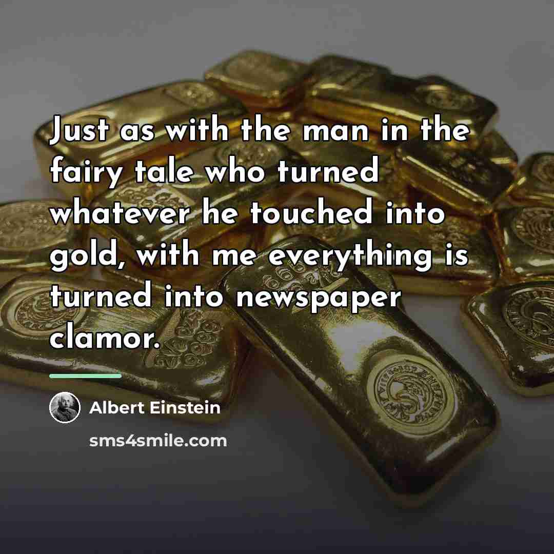 “Just as with the man in the fairy tale who…” quote by Albert Einstein