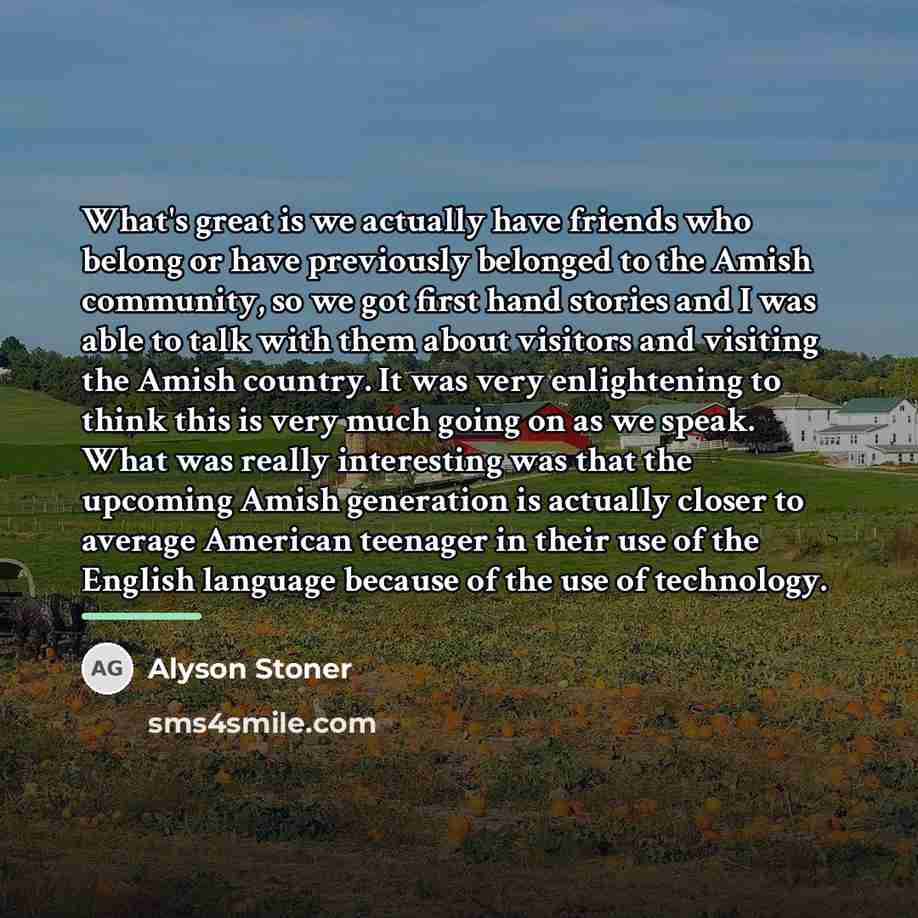 “What's great is we actually have friends who belong or…” quote by Alyson Stoner