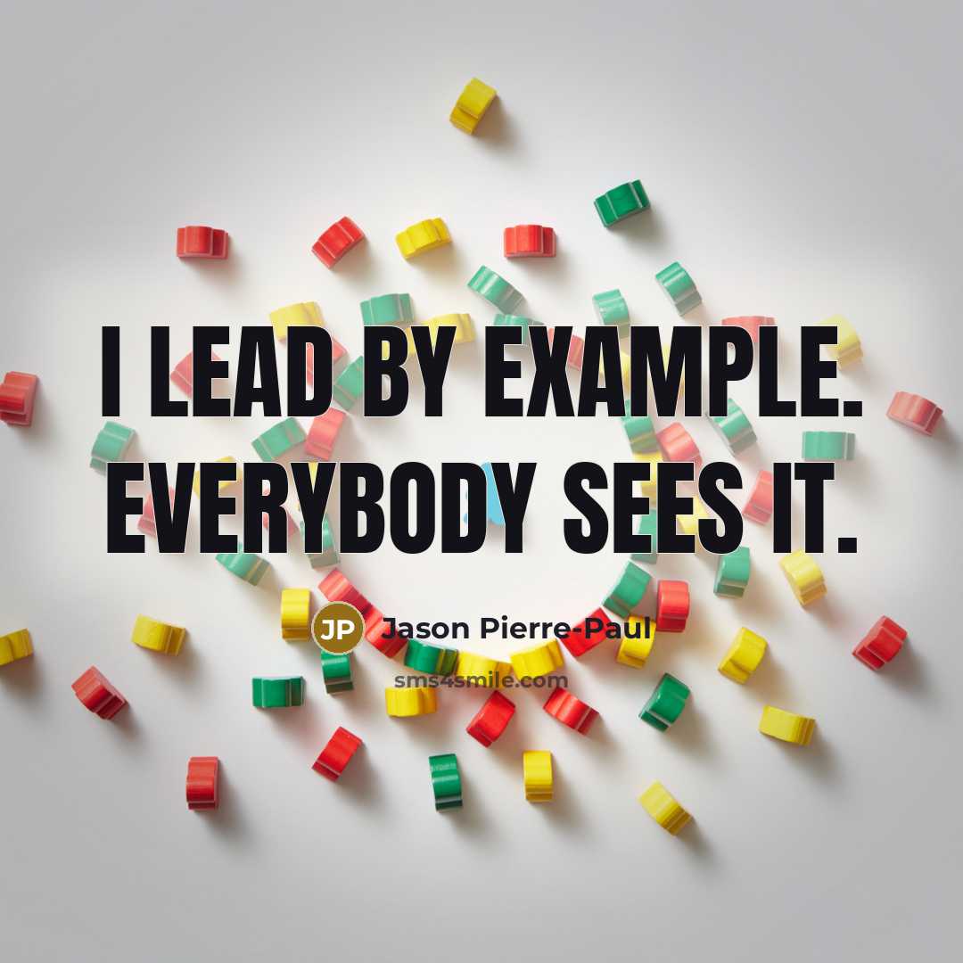 “I lead by example. Everybody sees it.…” quote by Jason Pierre-Paul