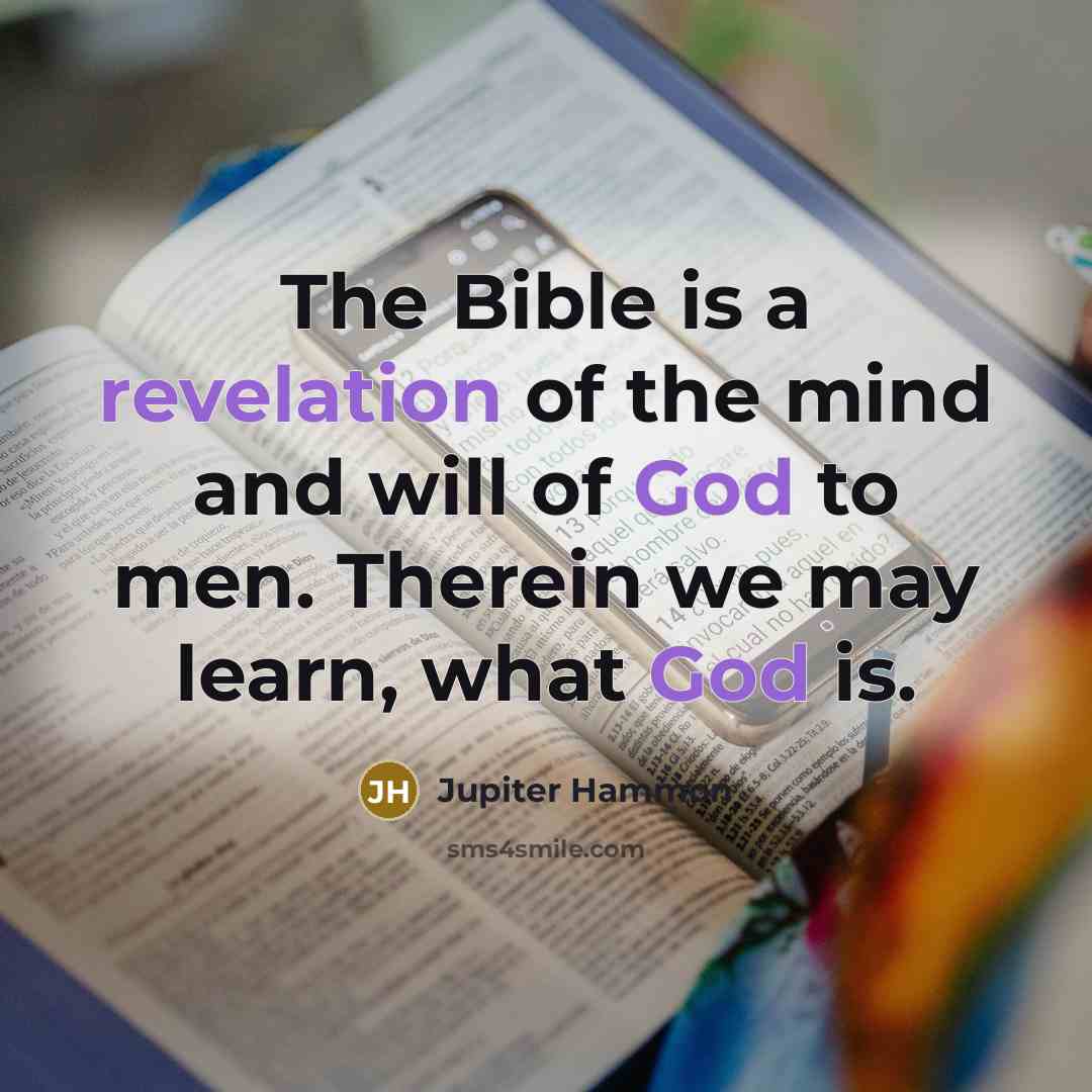 “The Bible is a revelation of the mind and will…” quote by Jupiter Hammon