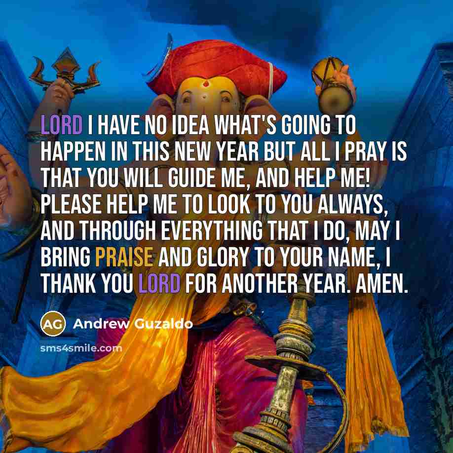 “Lord I have no idea what's going to happen in…” quote by Andrew Guzaldo