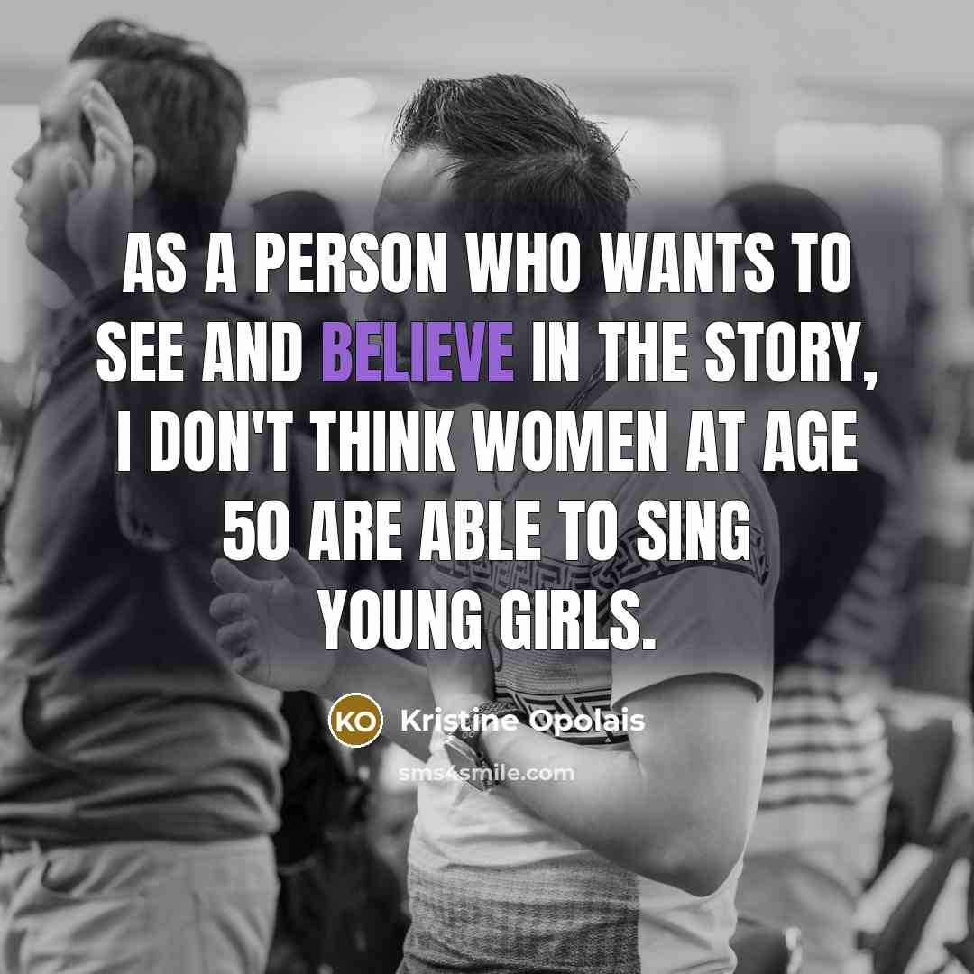 “As a person who wants to see and believe in…” quote by Kristine Opolais
