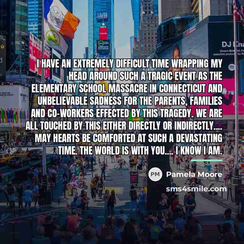 “I have an extremely difficult time wrapping my head around…” quote by Pamela Moore