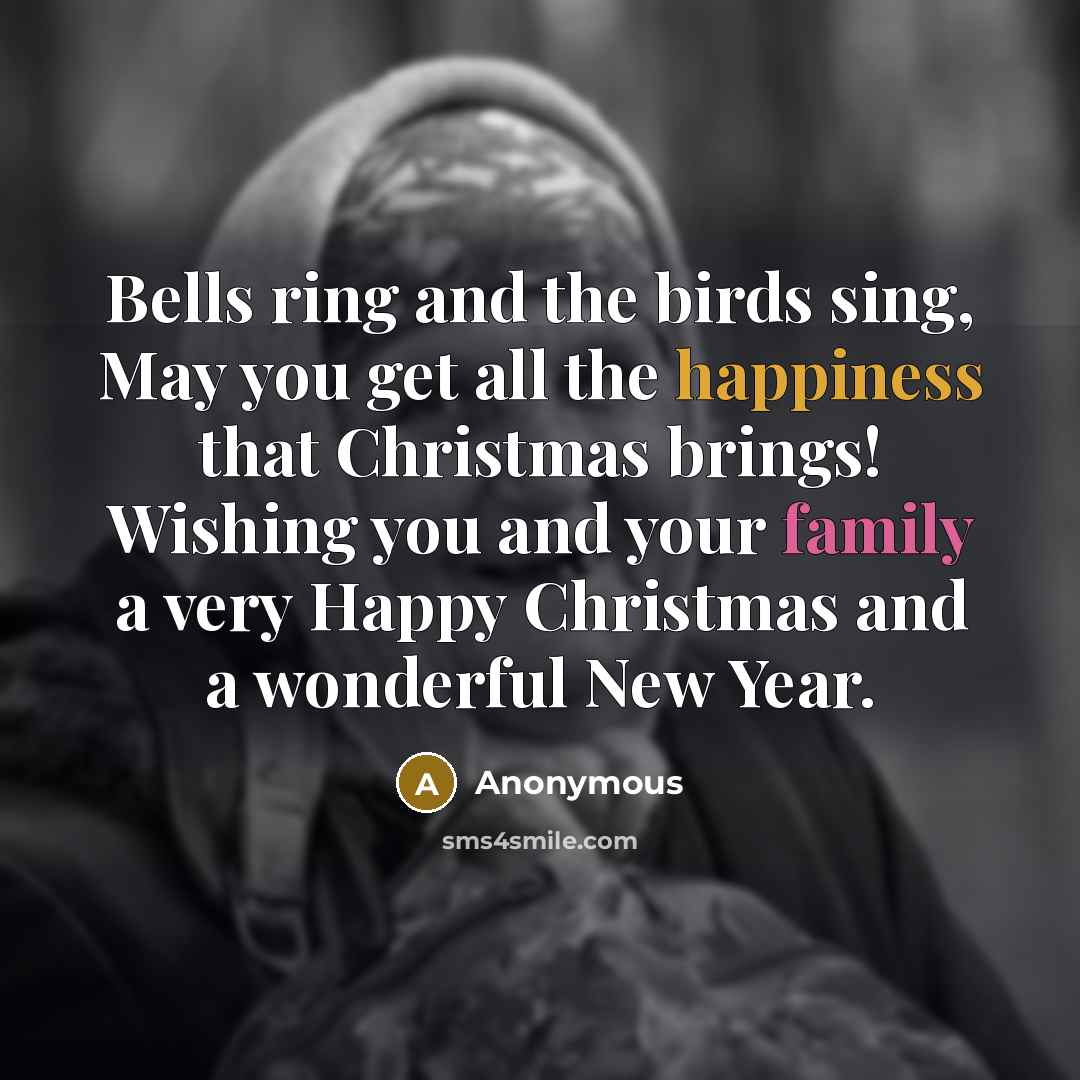 “Bells ring and the birds sing, May you get all…” quote by Anonymous