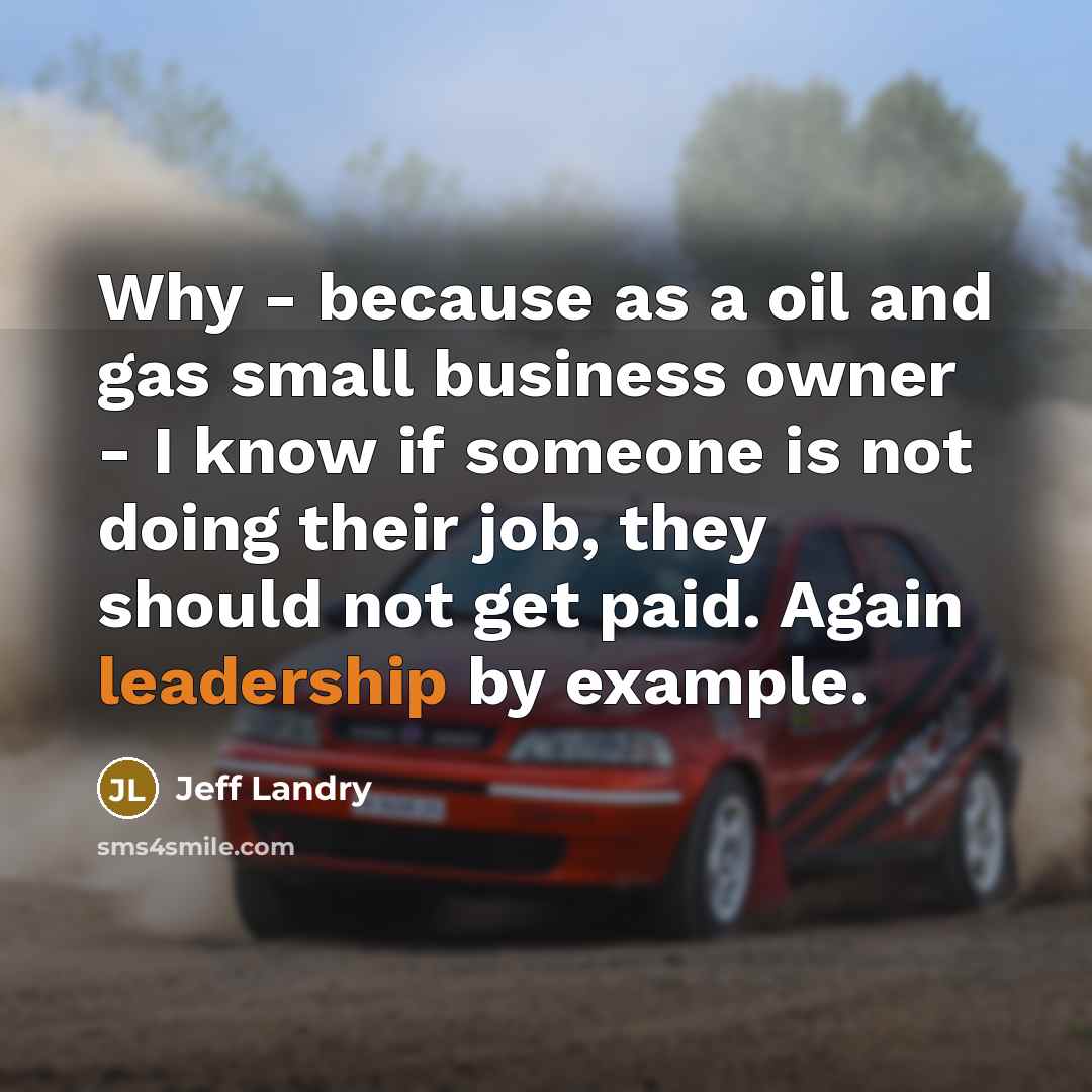“Why - because as a oil and gas small business…” quote by Jeff Landry