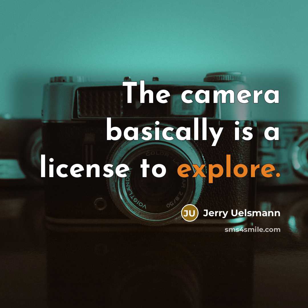 “The camera basically is a license to explore.” quote by Jerry Uelsmann