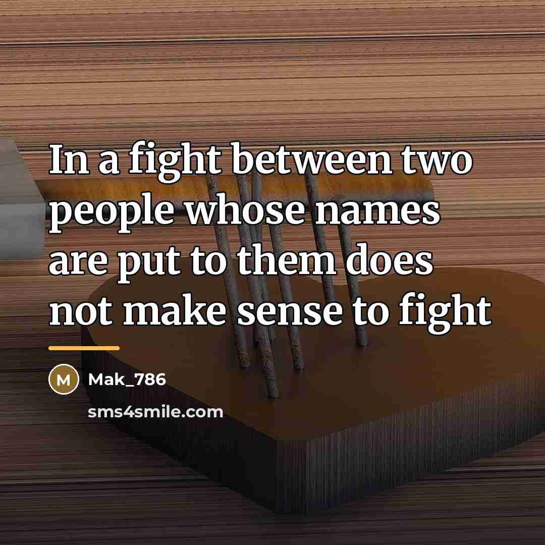 “In a fight between two people whose names are put…” quote by Mak_786