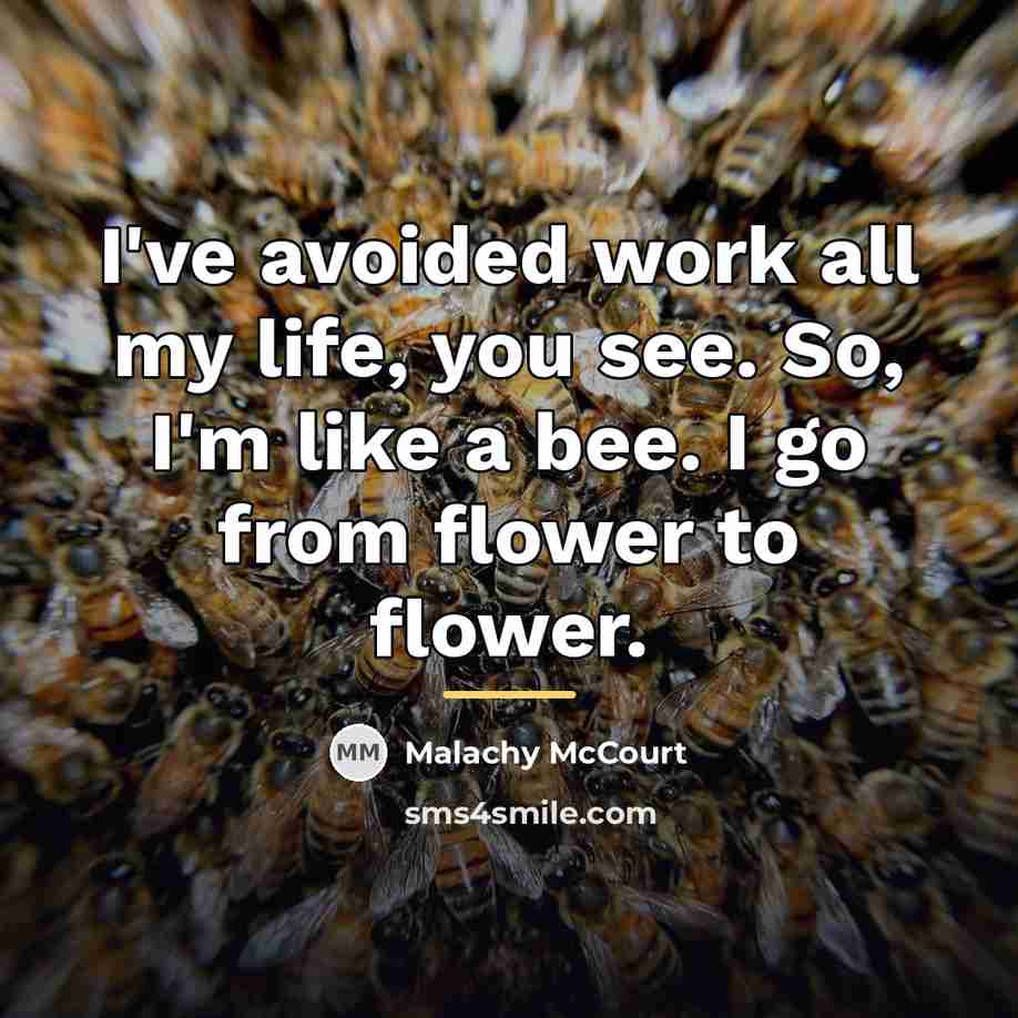 “I've avoided work all my life, you see. So, I'm…” quote by Malachy McCourt