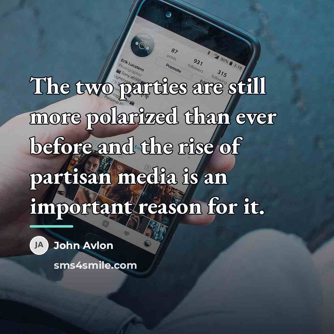 “The two parties are still more polarized than ever before…” quote by John Avlon