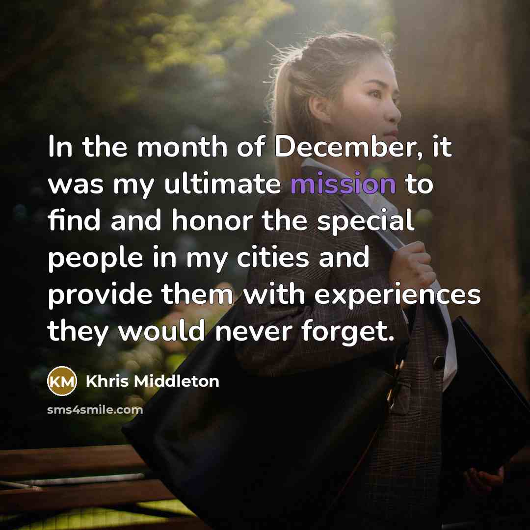 “In the month of December, it was my ultimate mission…” quote by Khris Middleton